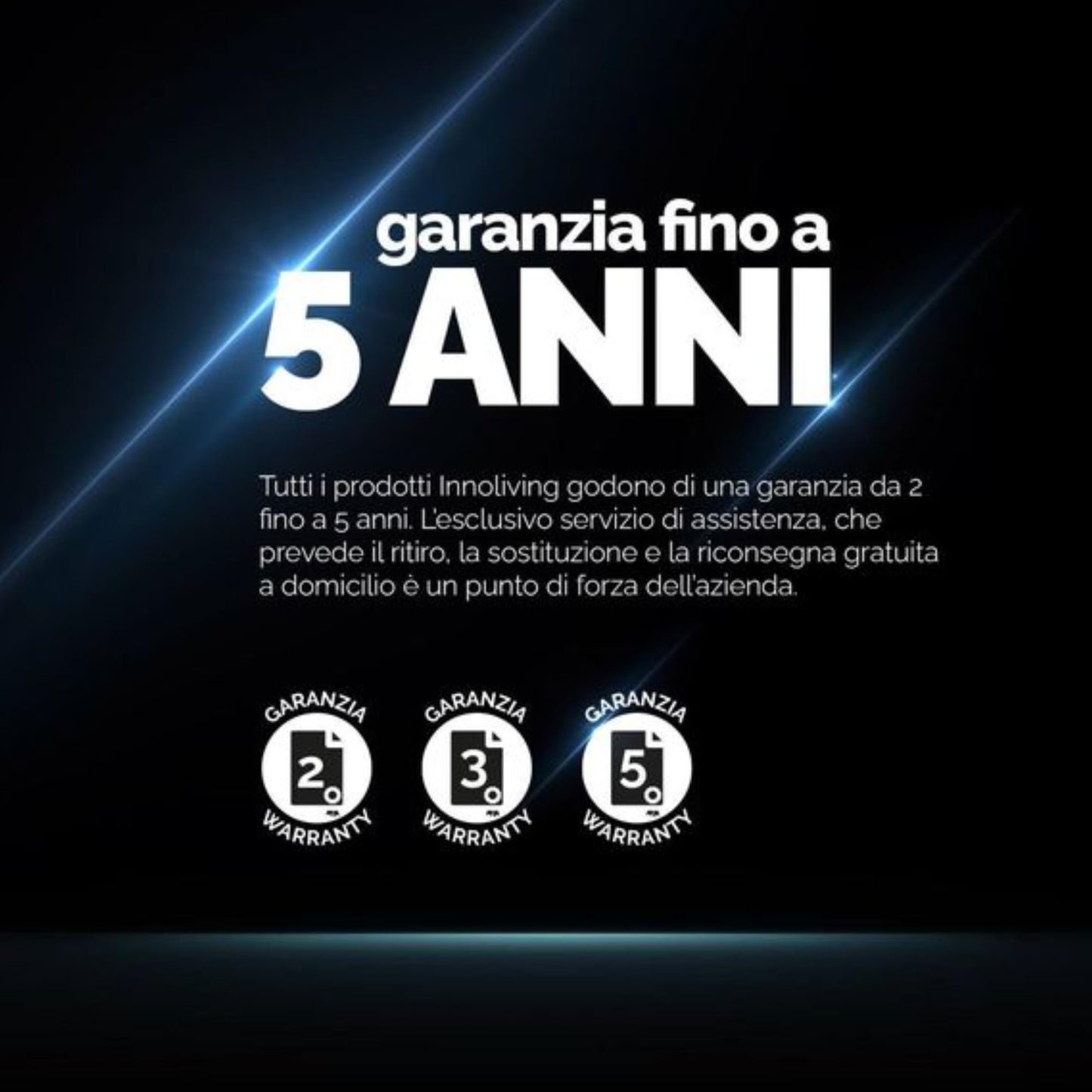 Innoliving Ventilatore da pavimento con piedistallo piantana 40cm INN-503
